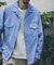 『別注』ELY×Sonny Label　開襟シャンブレーシャツ