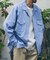 『別注』ELY×Sonny Label　開襟シャンブレーシャツ