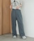『3サイズ展開』『イージーケア』タックギャザーストレートパンツ