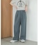 『3サイズ展開』『イージーケア』タックギャザーストレートパンツ