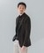 『イージーケア／速乾』LIFE STYLE TAILOR　メランジニットイージージャケット