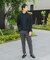 『イージーケア／速乾』LIFE STYLE TAILOR　メランジニットイージージャケット