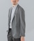 『イージーケア／速乾』LIFE STYLE TAILOR　メランジニットイージージャケット