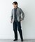 『イージーケア／速乾』LIFE STYLE TAILOR　メランジニットイージージャケット