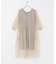 TORRAZZO DONNA　ニット×オーガンジーリバーシブルワンピース