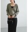 new basic　カシミヤコットンVネックチュニックニット