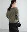 new basic　カシミヤコットンVネックチュニックニット