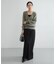 new basic　カシミヤコットンVネックチュニックニット