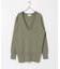 new basic　カシミヤコットンVネックチュニックニット
