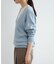 new basic　カシミヤコットンVネックチュニックニット