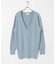 new basic　カシミヤコットンVネックチュニックニット