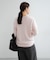 new basic　カシミヤコットンVネックチュニックニット