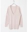 new basic　カシミヤコットンVネックチュニックニット
