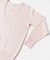 new basic　カシミヤコットンVネックチュニックニット