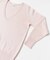 new basic　カシミヤコットンVネックチュニックニット