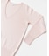 new basic　カシミヤコットンVネックチュニックニット