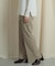 バックスリットストレートワイドパンツ