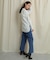 バックスリットストレートワイドパンツ