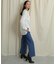 バックスリットストレートワイドパンツ