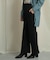 バックスリットストレートワイドパンツ