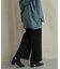 バックスリットストレートワイドパンツ