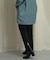 バックスリットストレートワイドパンツ