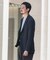 『洗濯可／防シワ』LIFE STYLE TAILOR　TRABESTグレンチェックジャケット