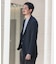 『洗濯可／防シワ』LIFE STYLE TAILOR　TRABESTグレンチェックジャケット