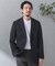 『洗濯可／防シワ』LIFE STYLE TAILOR　TRABESTグレンチェックジャケット
