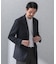 『洗濯可／防シワ』LIFE STYLE TAILOR　TRABESTグレンチェックジャケット