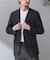 『洗濯可／防シワ』LIFE STYLE TAILOR　TRABESTグレンチェックジャケット