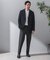 『洗濯可／防シワ』LIFE STYLE TAILOR　TRABESTグレンチェックジャケット