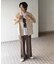 ドレープフレアスラックス
