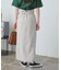 『XS・TALL展開あり』リネンライクハイウエストラップスカート