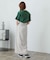 『XS・TALL展開あり』リネンライクハイウエストラップスカート