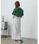 『XS・TALL展開あり』リネンライクハイウエストラップスカート