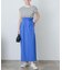 『XS・TALL展開あり』リネンライクハイウエストラップスカート
