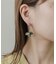 ストーンドロップピアス