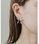 パールメタルリボンピアス