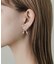 パールメタルリボンピアス