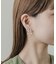 パールメタルリボンピアス