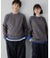 『ユニセックス』『洗濯可』ストレッチリブハイショクラインニット
