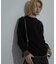 『ユニセックス』『洗濯可』ストレッチリブハイショクラインニット