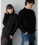 ストレッチモックネックニット