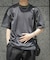 『ユニセックス』ハイショクステッチデザインT(5分袖)