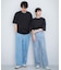 『ユニセックス』ハイショクステッチデザインT(5分袖)