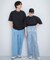 『ユニセックス』ハイショクステッチデザインT(5分袖)