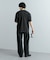 『ユニセックス』ハイショクステッチデザインT(5分袖)