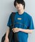ブロックドデザインTシャツ(5分袖)