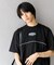 ブロックドデザインTシャツ(5分袖)